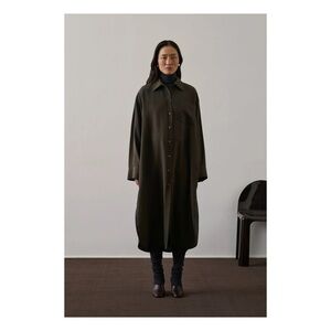 Soeur Dark Olive Long Sleeve Dress